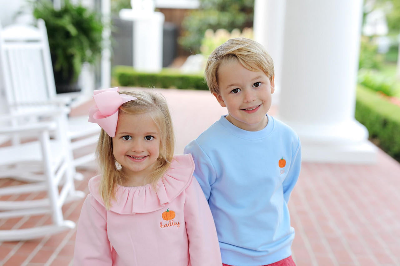 Blue Pumpkin Sweatshirt - Shipping Early October  Monogram