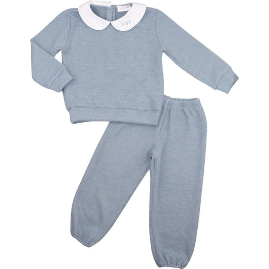 Blue Sweater Pant Set - Shipping Mid October  Monogram