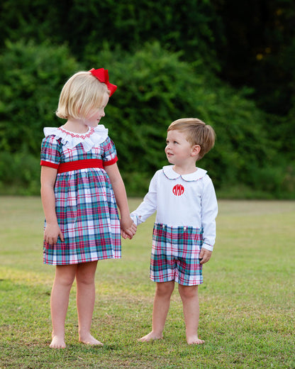 Smocked Tartan Plaid Dress