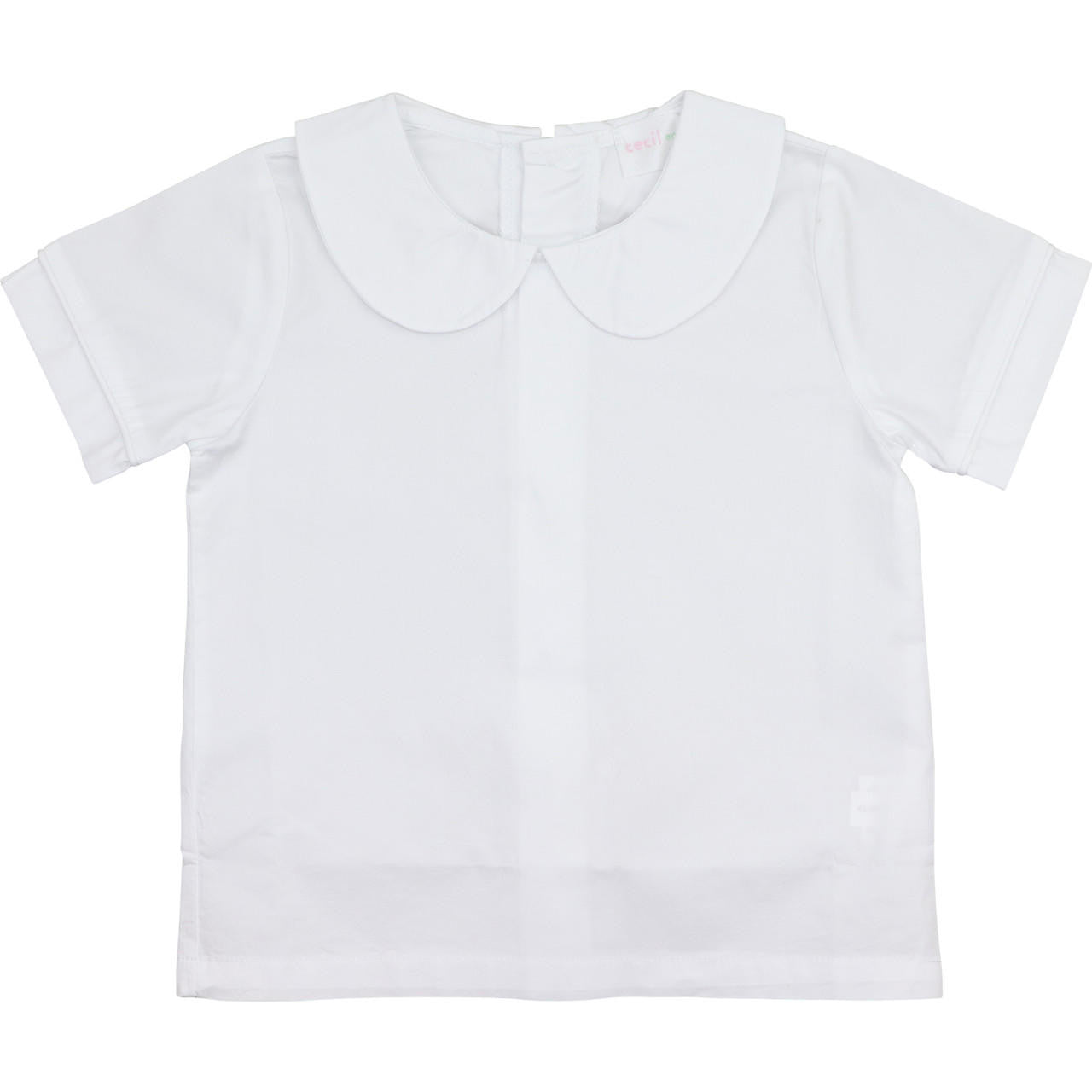 Boys White Peter Pan Shirt Smocked Threads