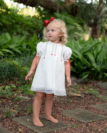 Holiday Embroidered Heirloom Dress