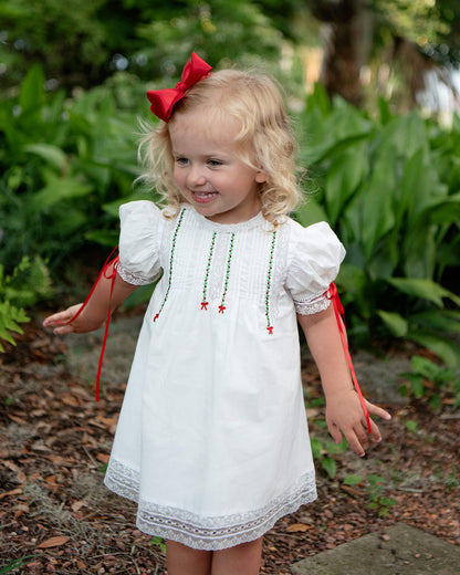 Holiday Embroidered Heirloom Dress