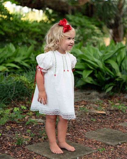 Holiday Embroidered Heirloom Dress