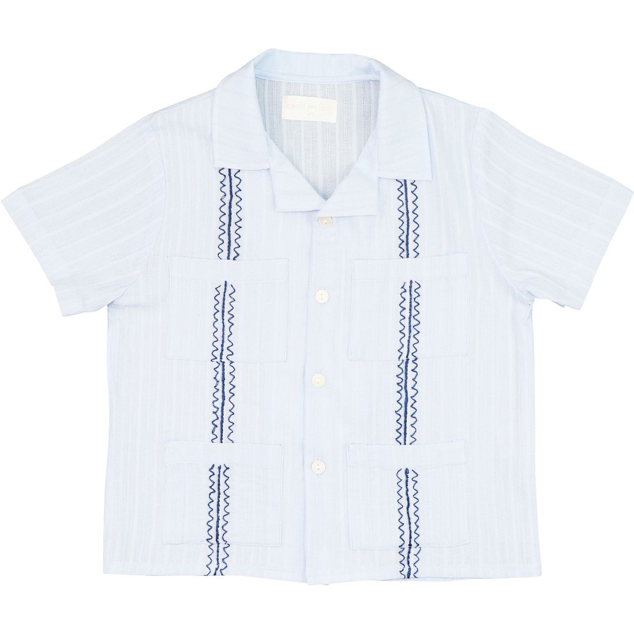 Navy Guayabera