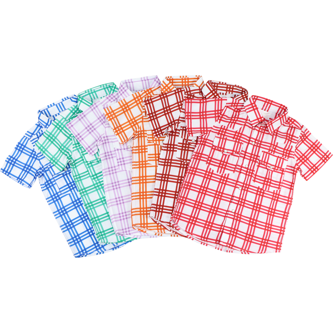 Red Plaid Collegiate Pearl Snap Shirt