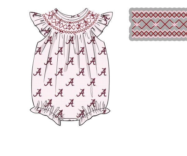 Officially Licensed Smocked Alabama Bubble