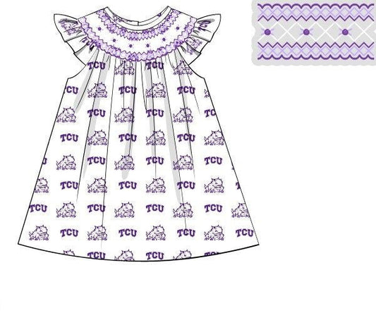 Officially Licensed Smocked TCU Dress