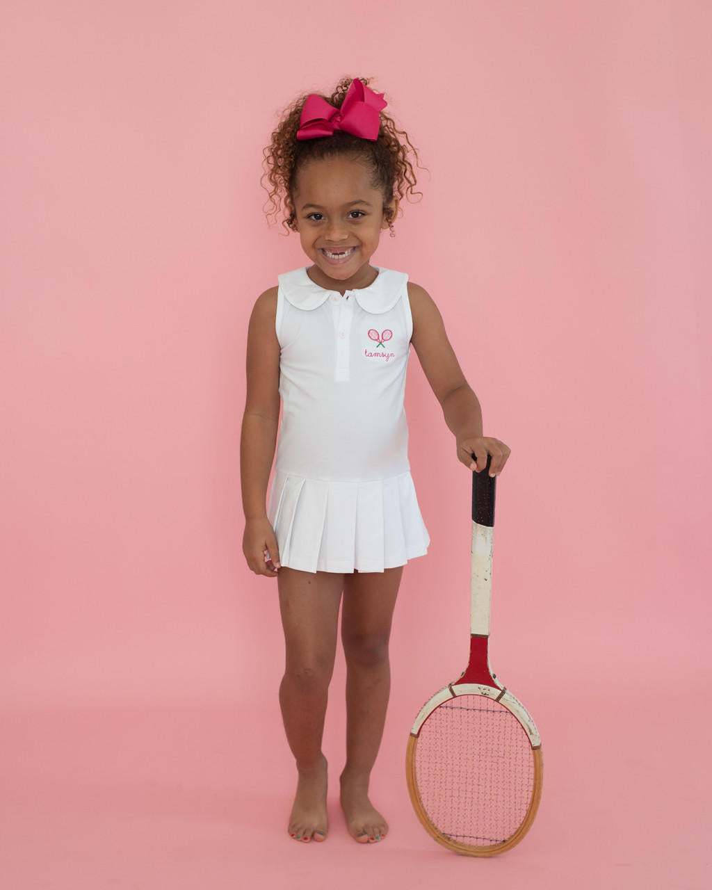 Embroidered Tennis Dress   Monogram