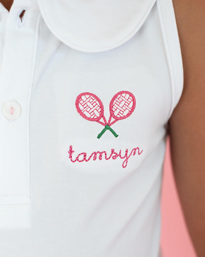 Embroidered Tennis Dress   Monogram