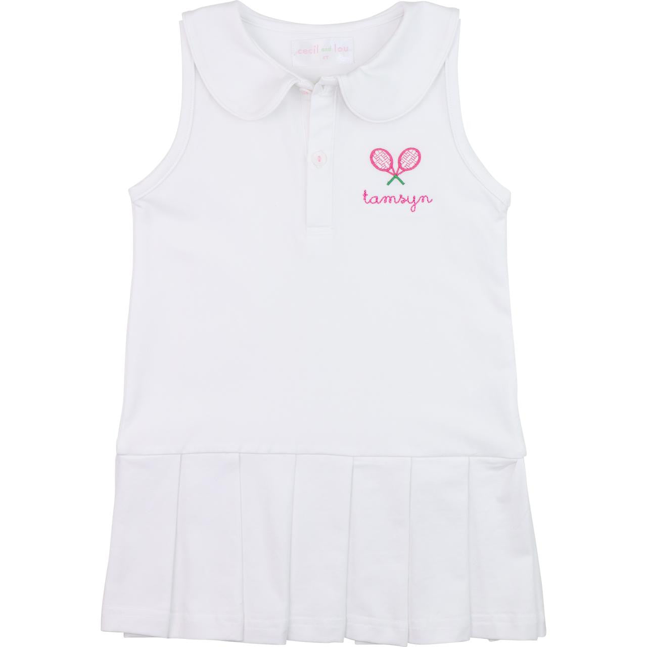 Embroidered Tennis Dress   Monogram