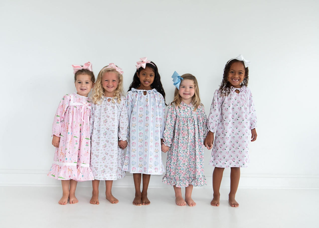 Floral Bouquet Nightgown   Smocked Threads