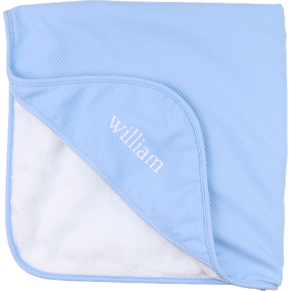 Blue Honeycomb Hooded Towel