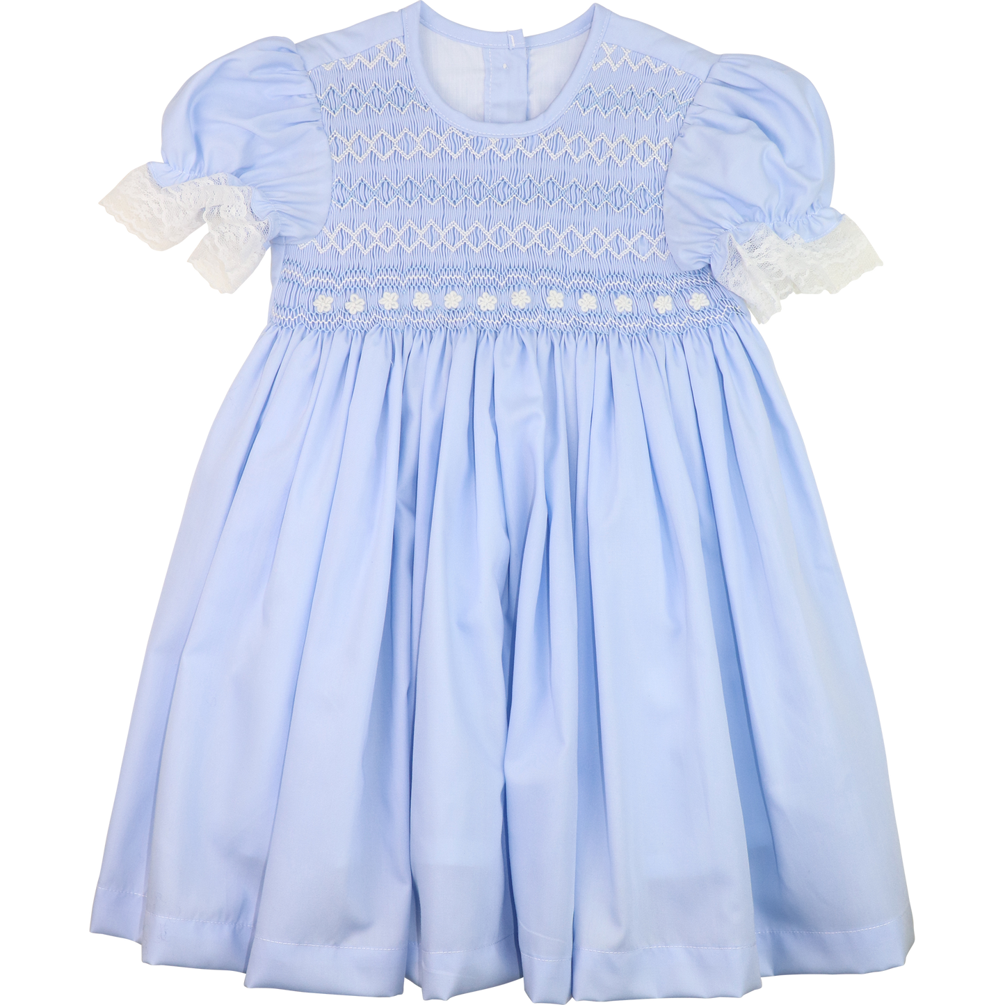 Blue Smocked Florette Dress