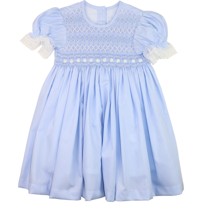 Blue Smocked Florette Dress