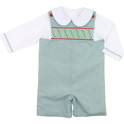 Green Gingham Smocked Jon Jon Set  Smocked Threads