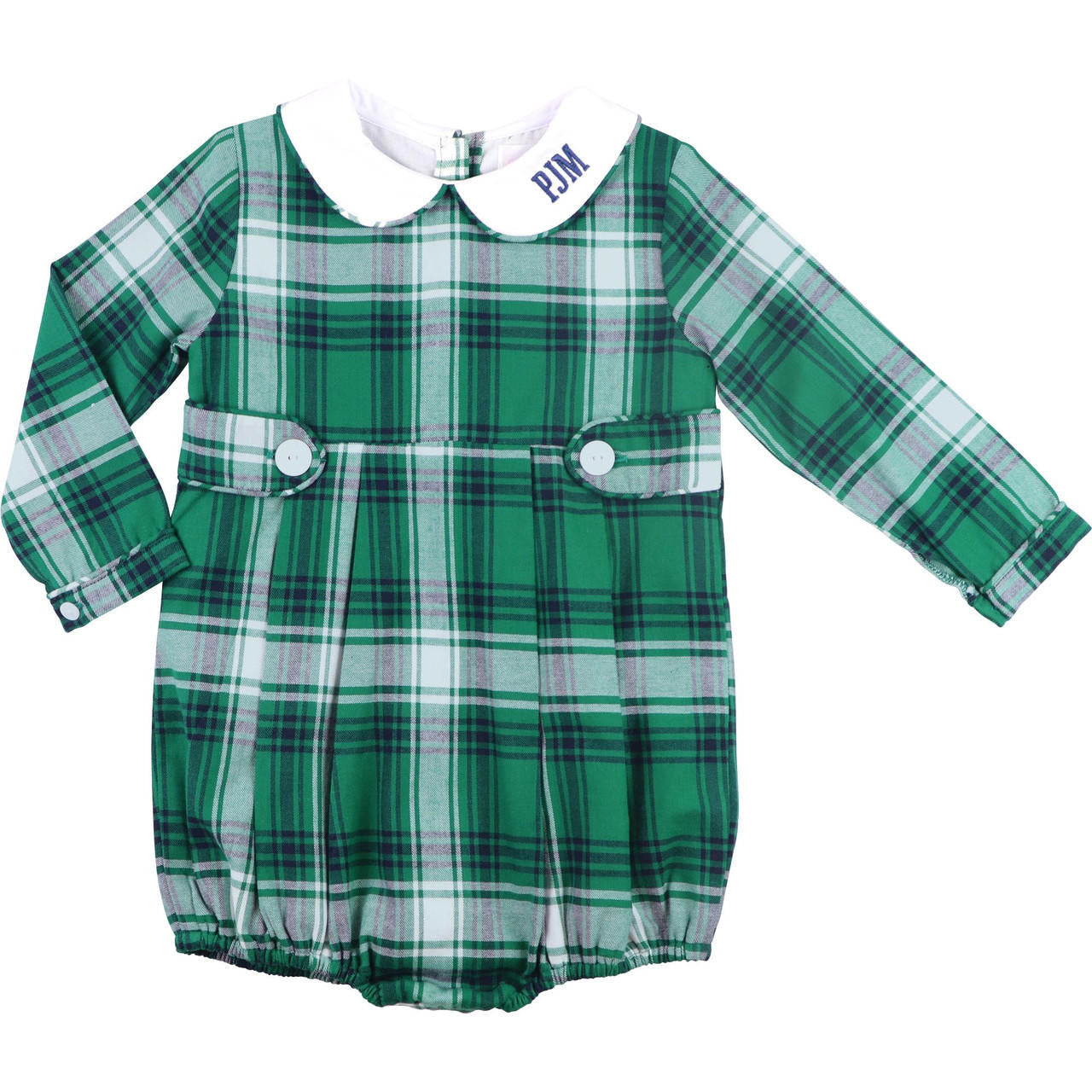 Green Plaid Bubble - Shipping Mid October  Monogram