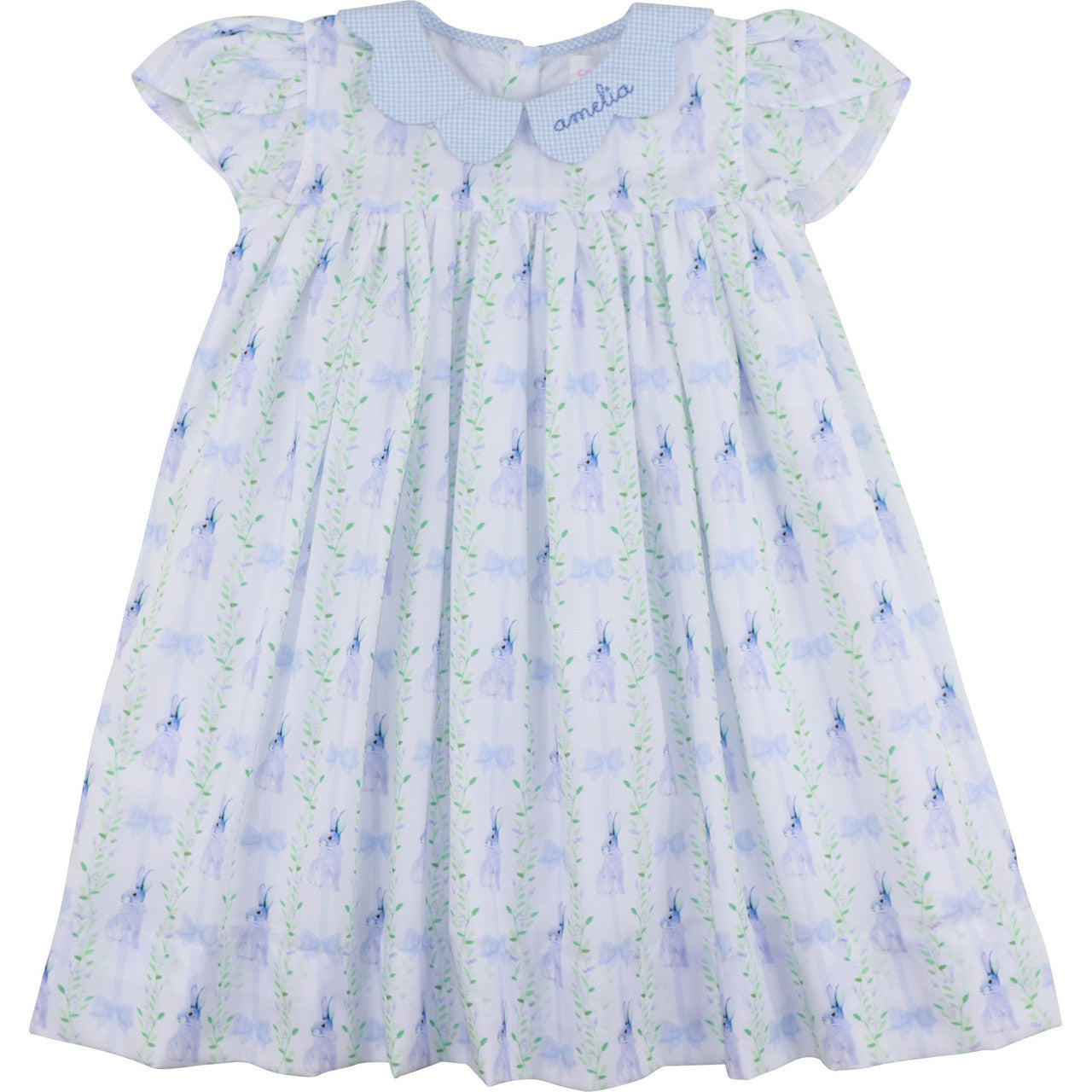 Blue Bunny And Bow Dress