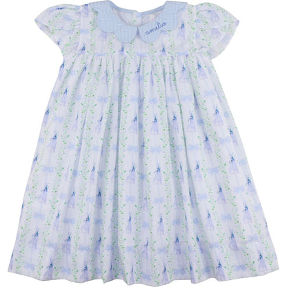 Blue Bunny And Bow Dress