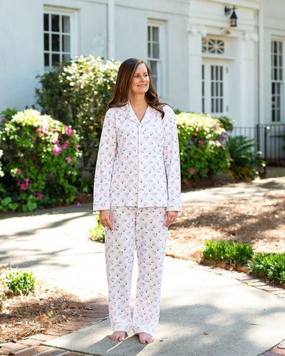 Ladies Magnolia Knit Pajamas  Cecil and Lou