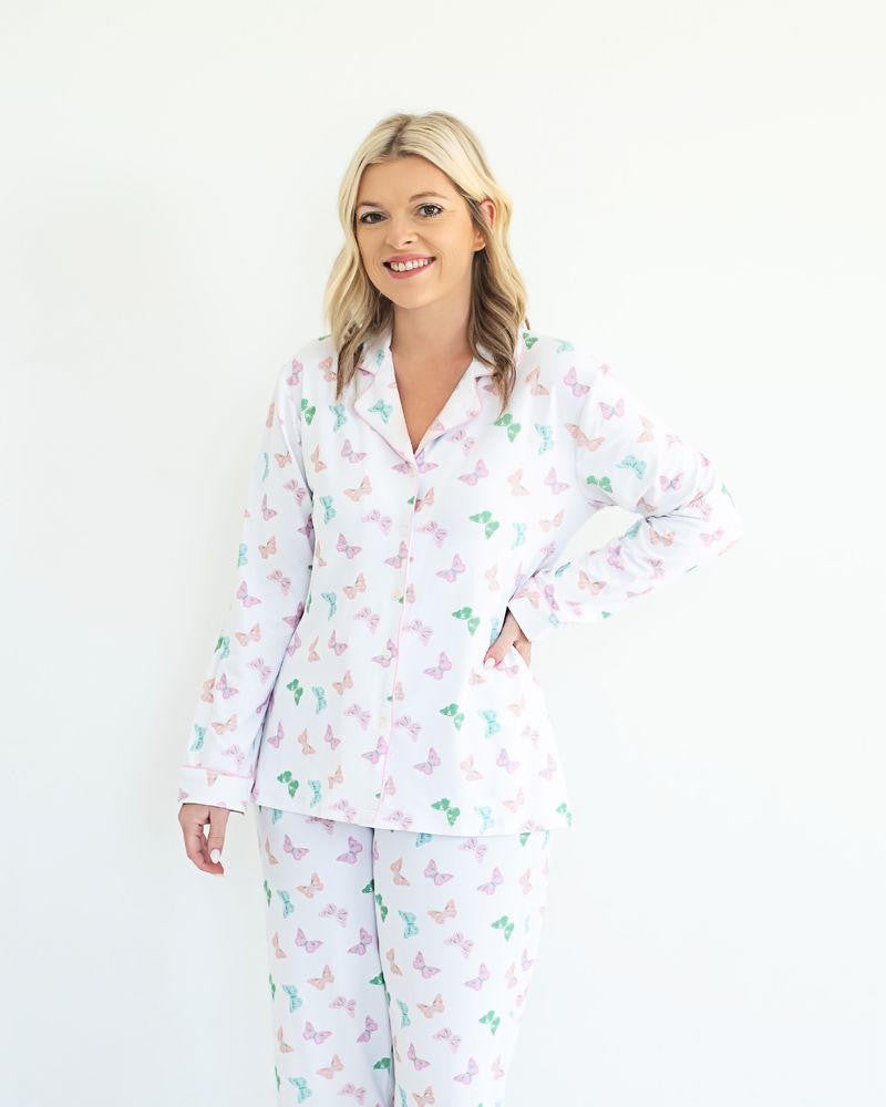 Ladies Pastel Butterfly Pajamas  Cecil and Lou