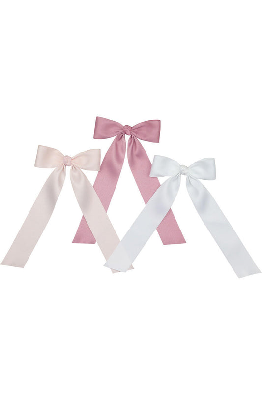 Matte Satin Streamer Bow Smocked Threads