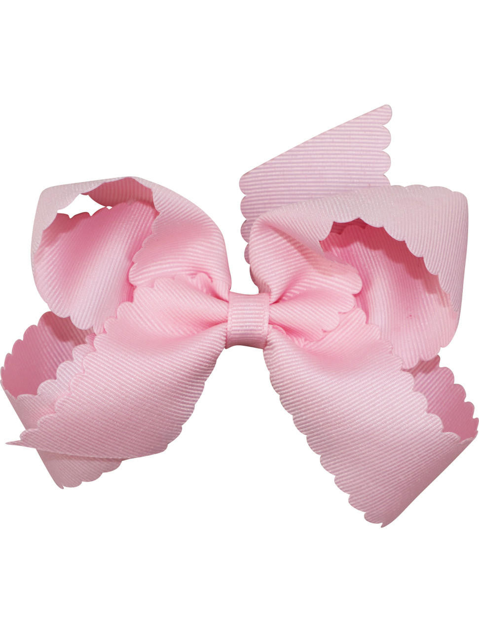 Medium Scalloped Edge Grosgrain Bow Smocked Threads