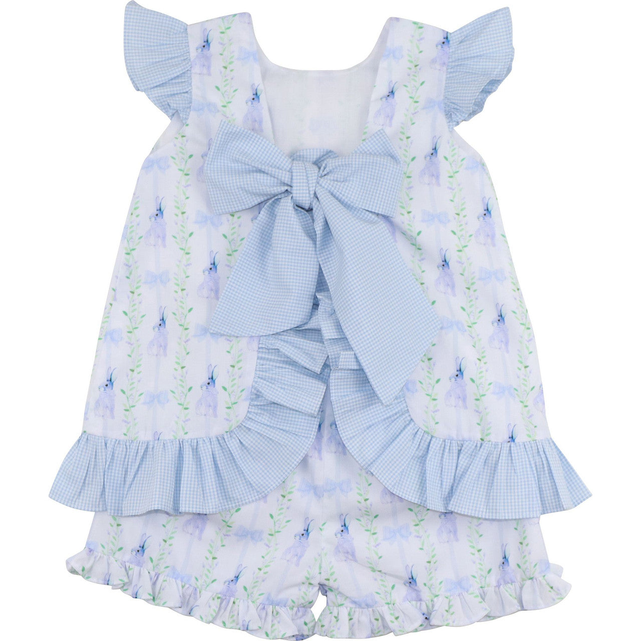 Blue Bunny Tie Back Short Set