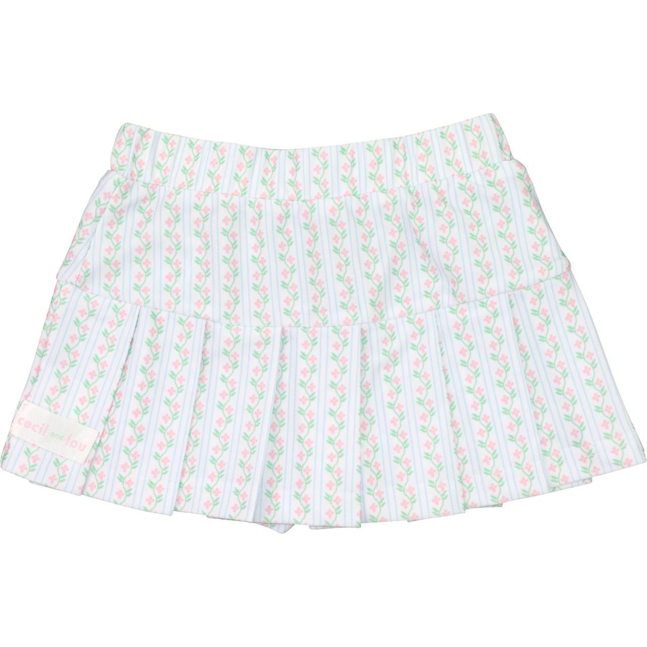 Vintage Floral Tennis Skirt