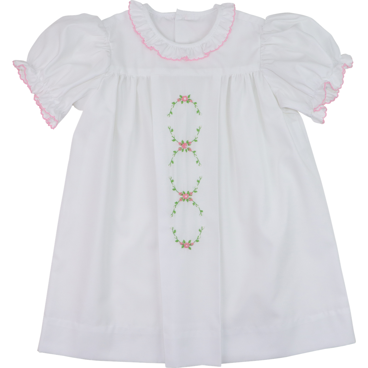 Embroidered Rosebud Dress