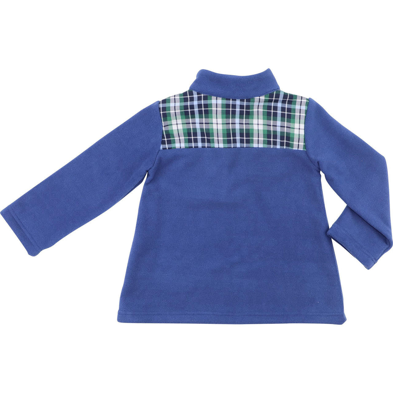 Navy And Green Plaid Fleece Pullover - Shipping Late September  Cecil and Lou