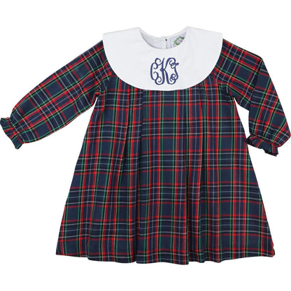 Navy And Red Plaid Dress - Shipping Mid October  Monogram