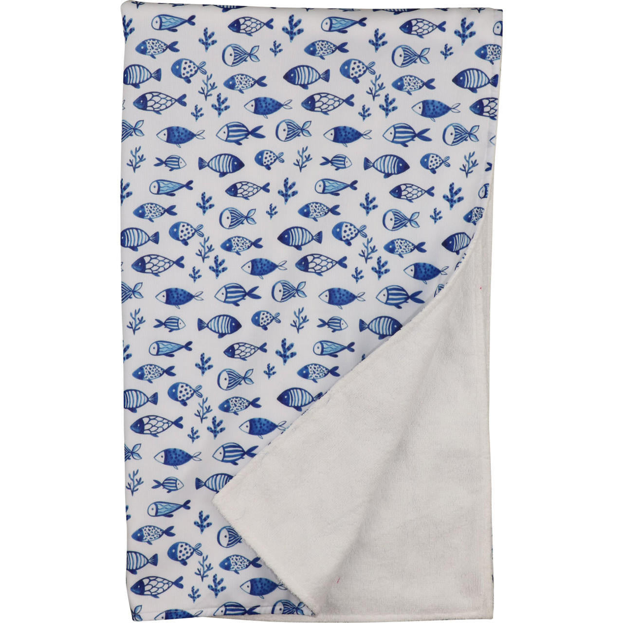 Navy Fish Print Beach Towel  Cecil and Lou