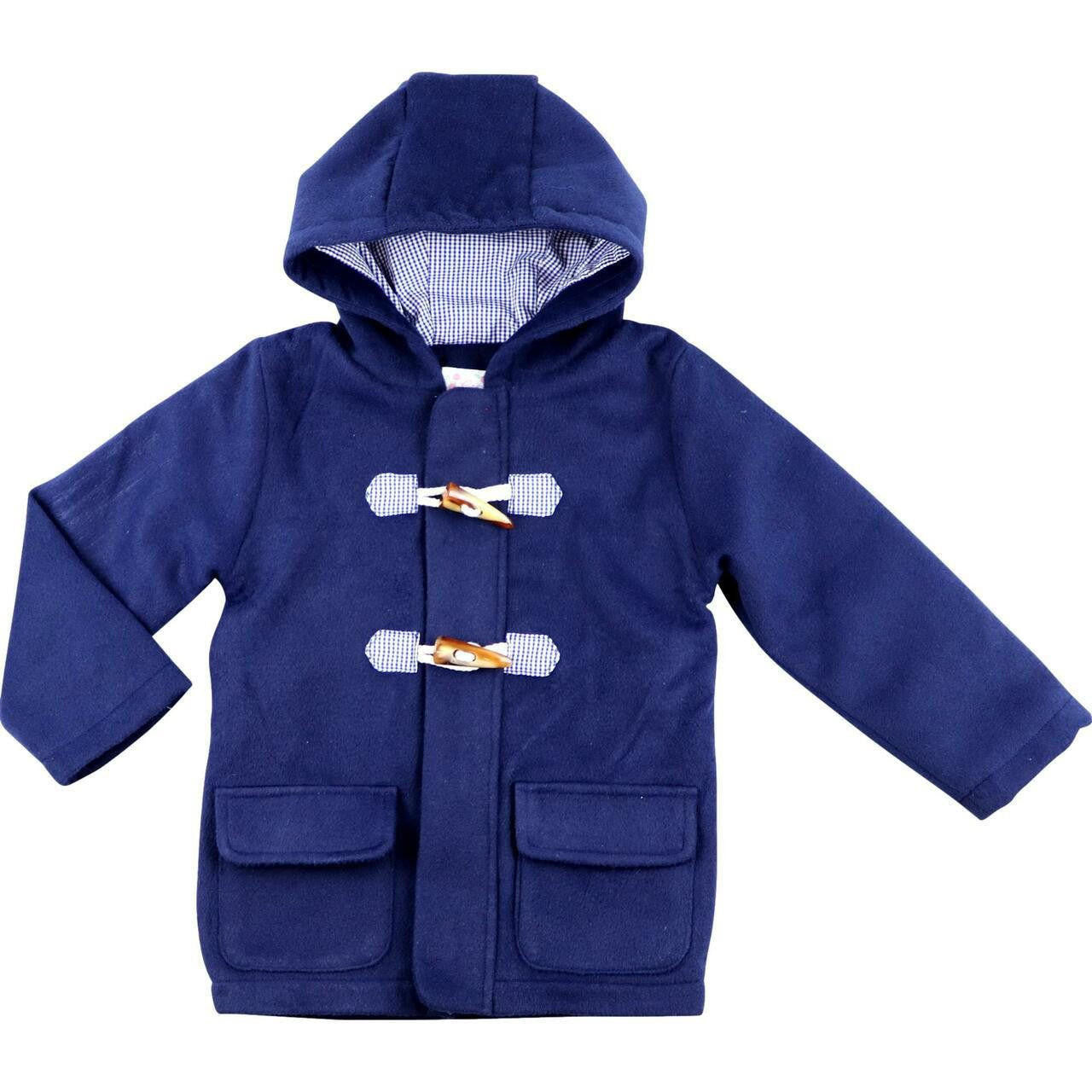 Navy Wool Toggle Coat - Shipping Early October  Smocked Threads