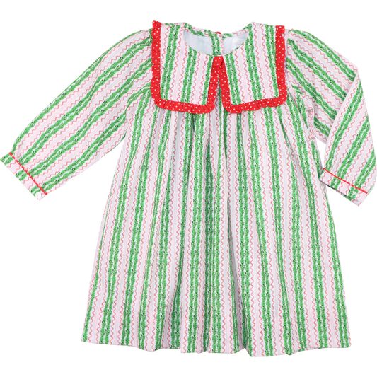 Green And Red Holiday Garland Dress