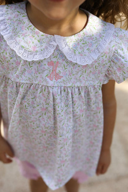 Pink Petite Floral Knit Bubble