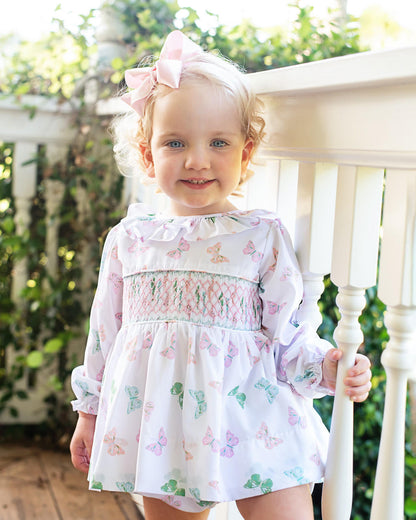 Pastel Butterfly Smocked Bloomer Set  Smocked Threads