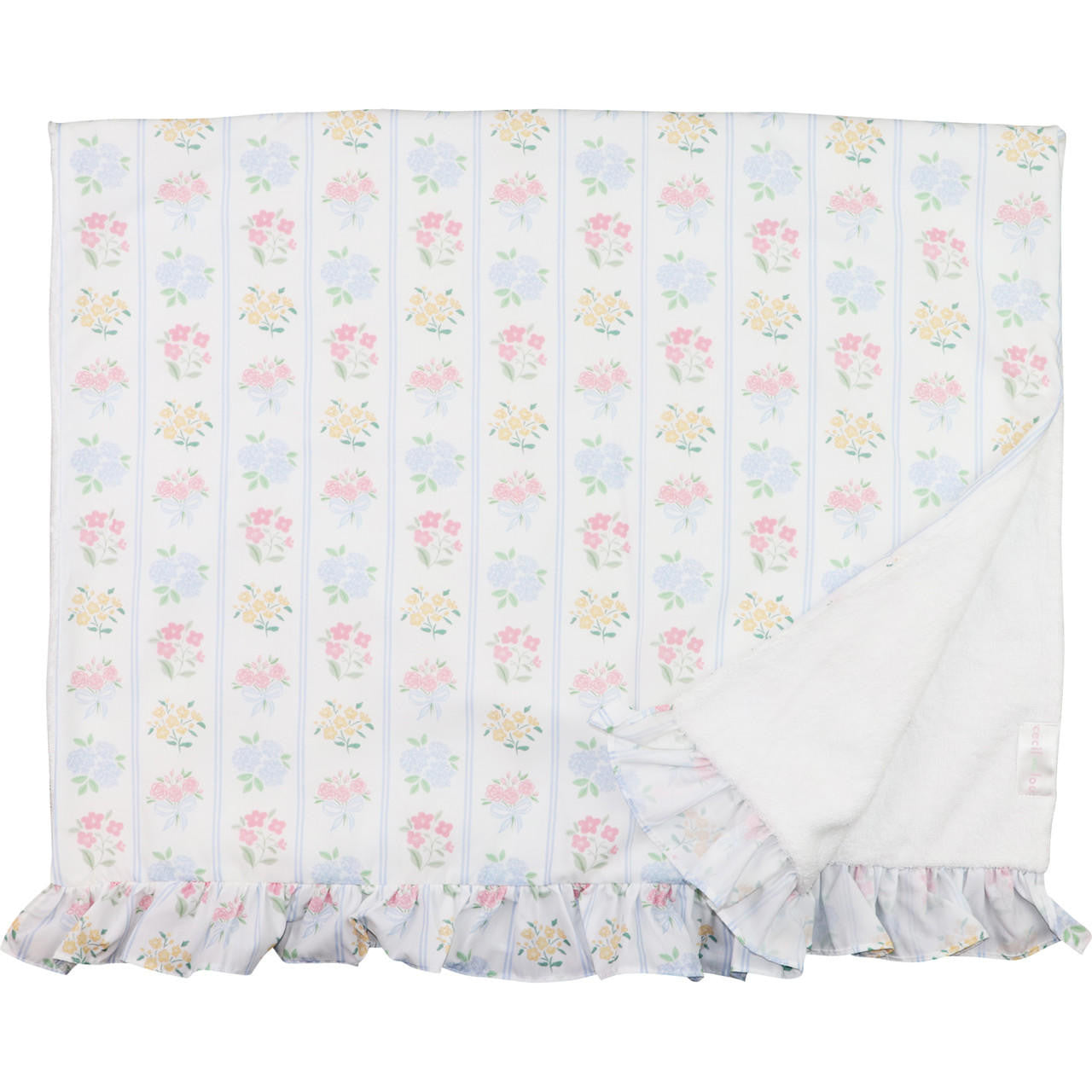 Pastel Floral Bouqet Terry Beach Towel  - Shipping Mid March  Smocked Threads