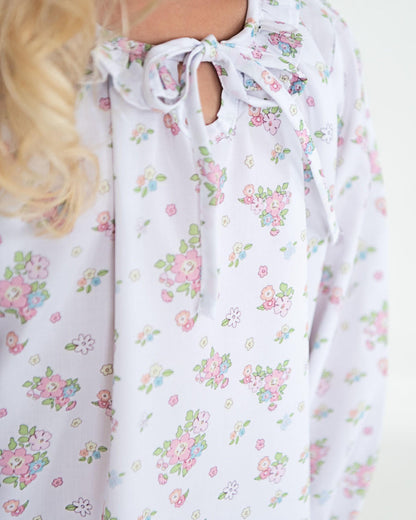 Pastel Floral Bouquet Nightgown  Smocked Threads