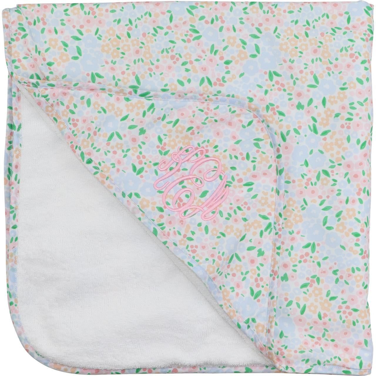 Pastel Floral Hooded Towel  Monogram