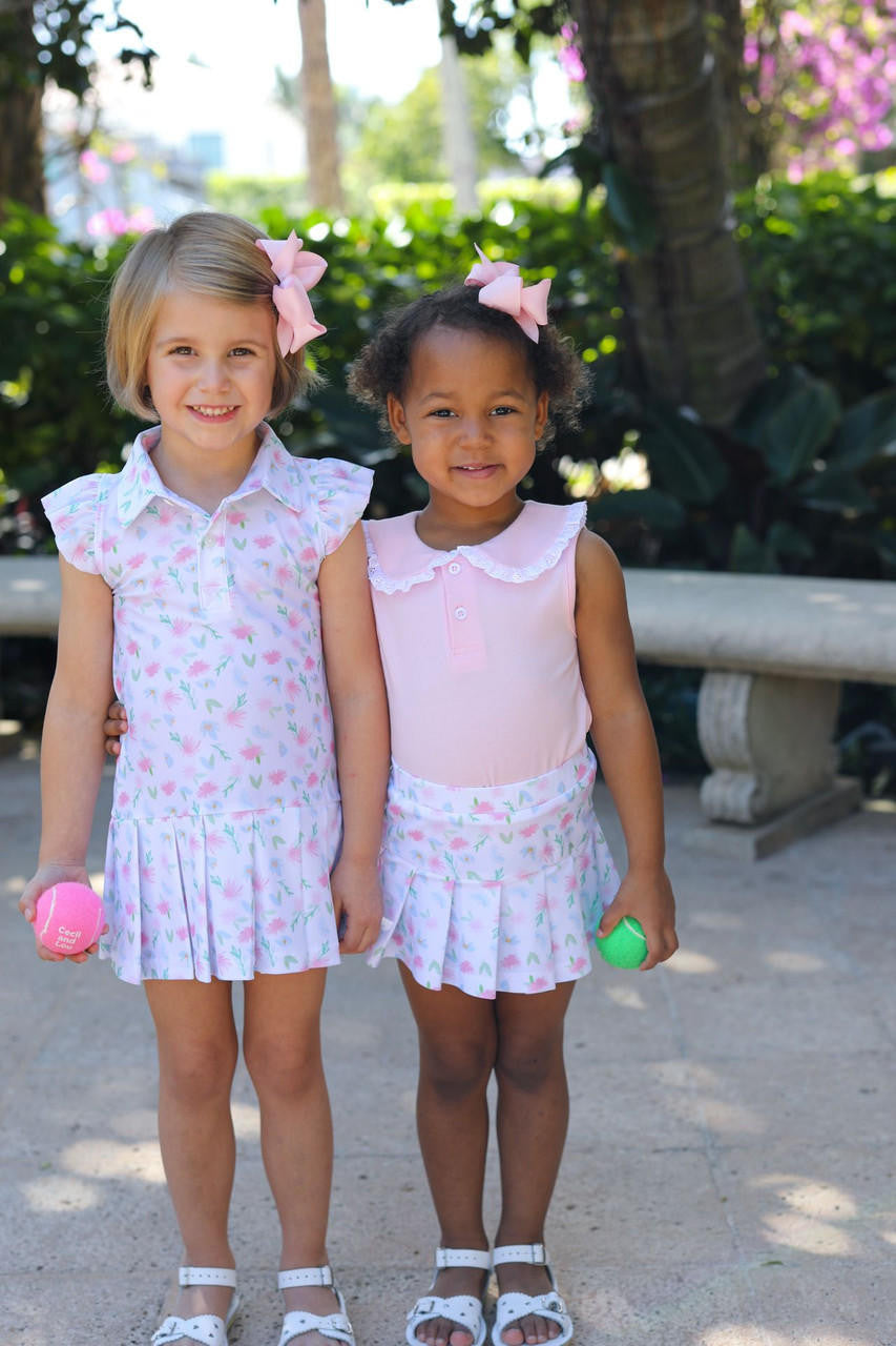 Pastel Floral Tennis Skirt  Smocked Threads