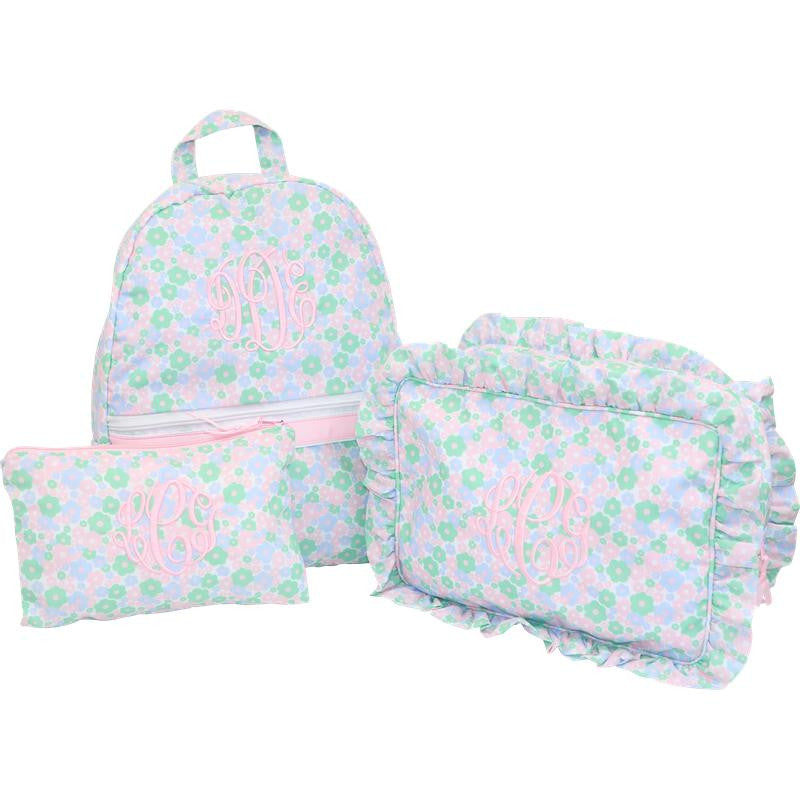 Pastel Flowers Backpack  Monogram