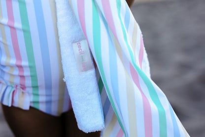 Pastel Striped Lycra Swimsuit  Smocked Threads