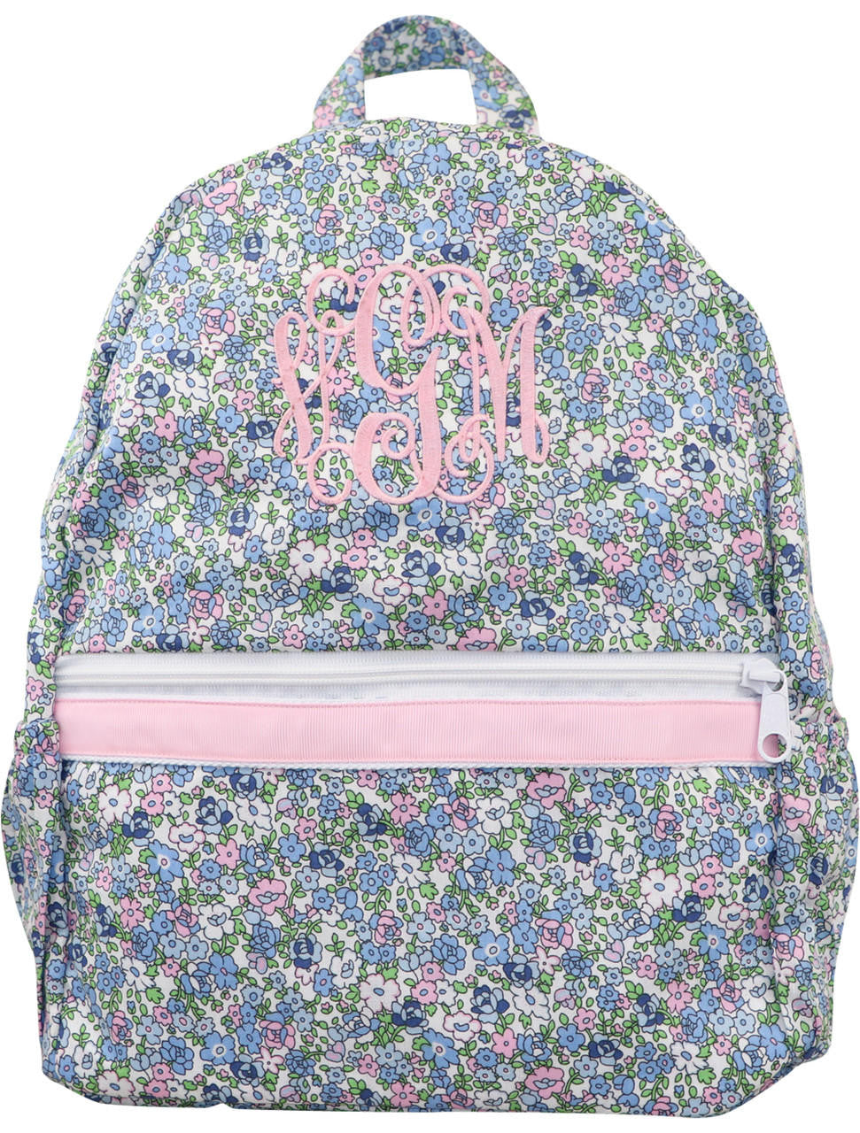 Pink and Blue Liberty Backpack Monogram