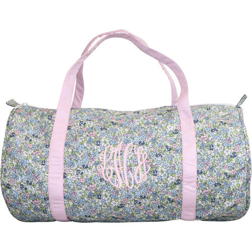 Pink and Blue Liberty Duffel Bag