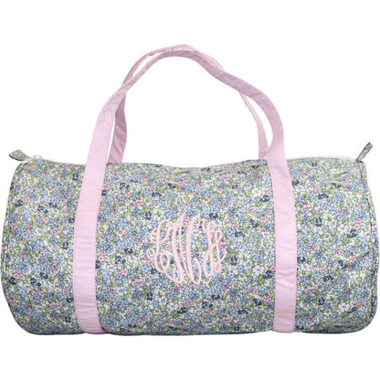 Pink and Blue Liberty Duffel Bag