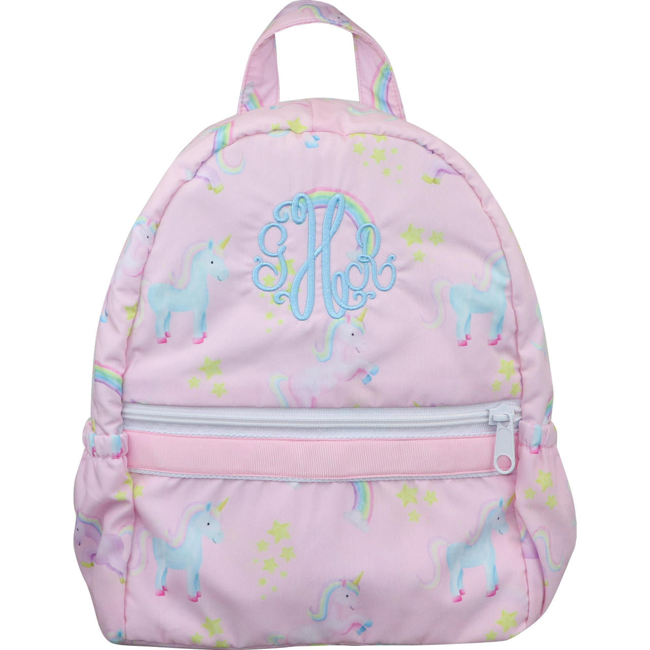 Pink and Blue Unicorn Backpack  Monogram