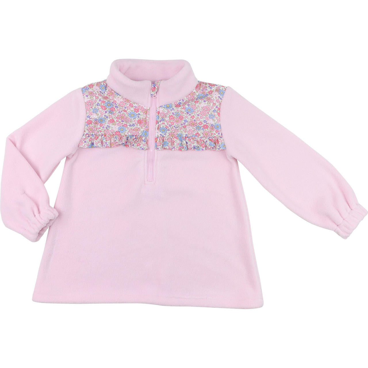 Pink Floral Fleece Pullover - Shipping Late September  Cecil and Lou