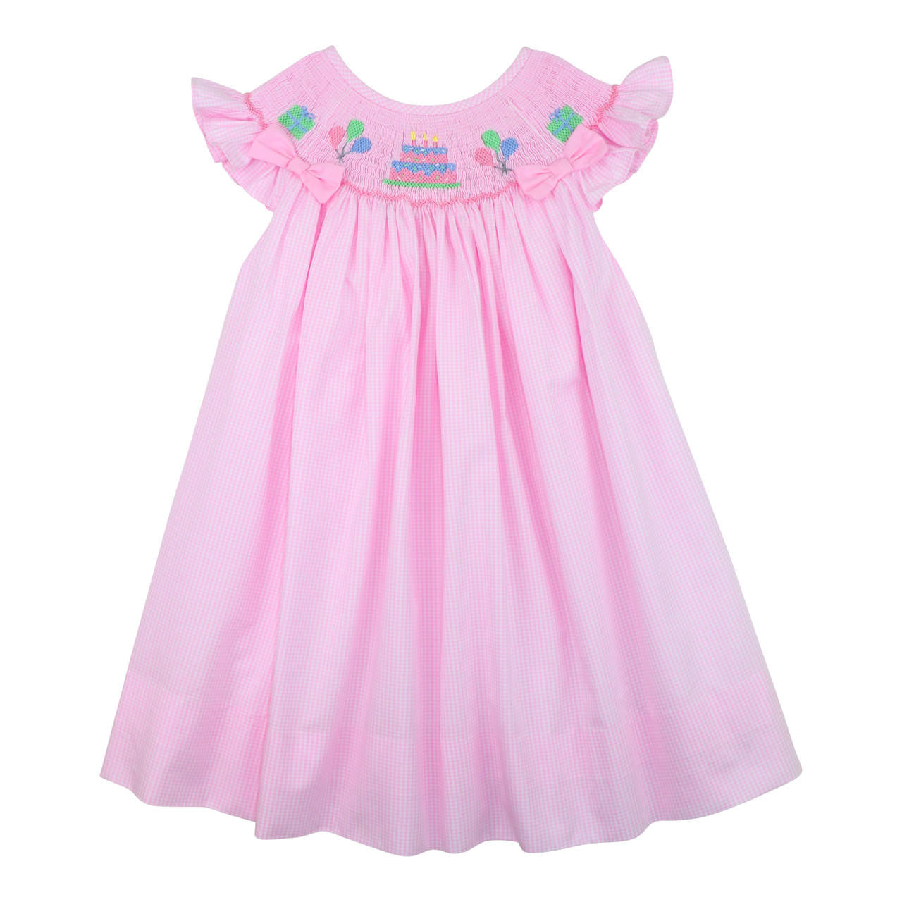 Pink Gingham Smocked Birthday Dress  Smocked Threads