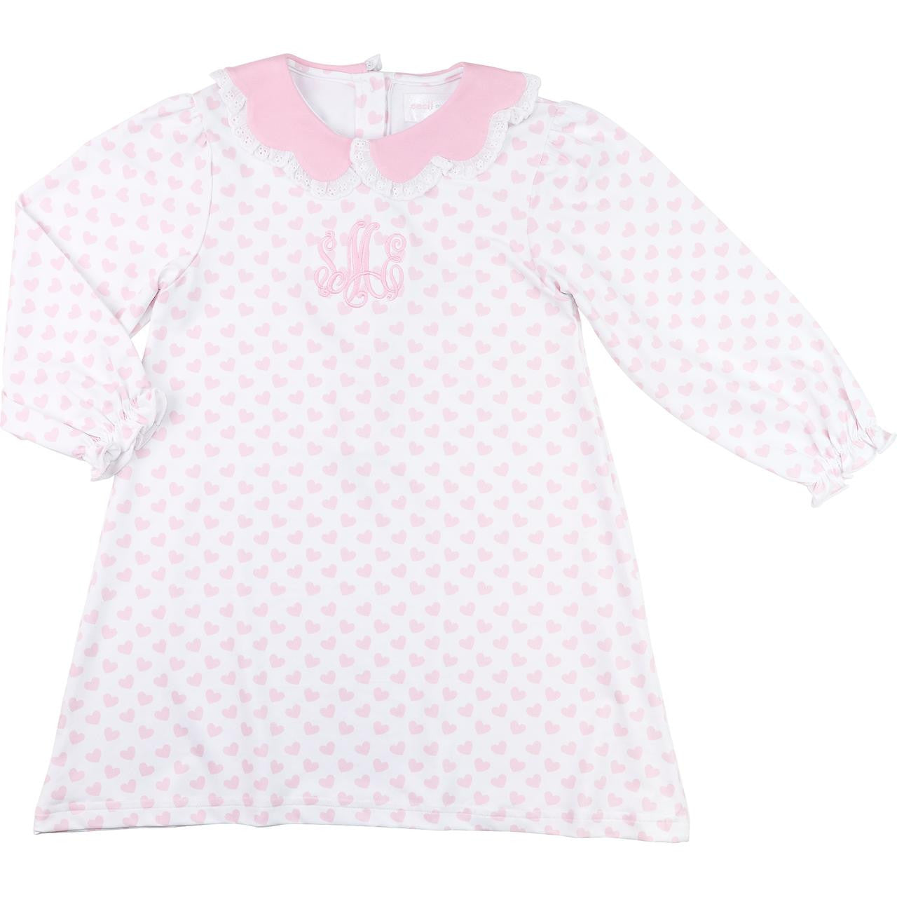 Pink Heart Knit Dress  Eliza James Kids