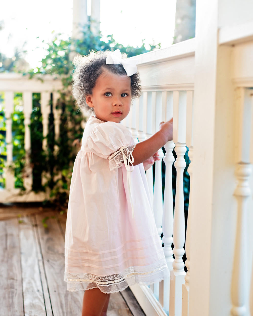 Pink Heirloom Lace Dress  Smocked Threads